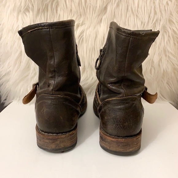 Fiorentini + Baker Eternity Eli Leather Brown Buckle Boots - Picture 6 of 16